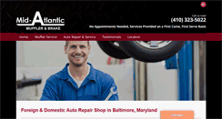 Desktop Screenshot of midatlanticmufflerandbrake.com